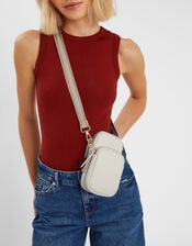 Webbing Strap Phone Bag, Cream (CREAM), large