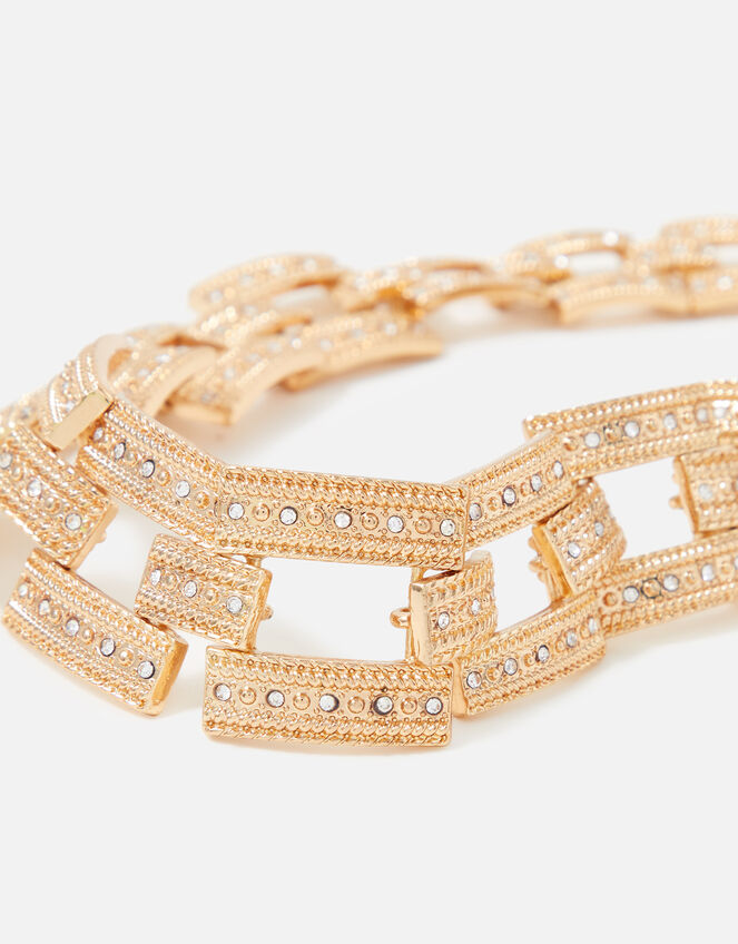 Pave Square Statement Necklace, , large