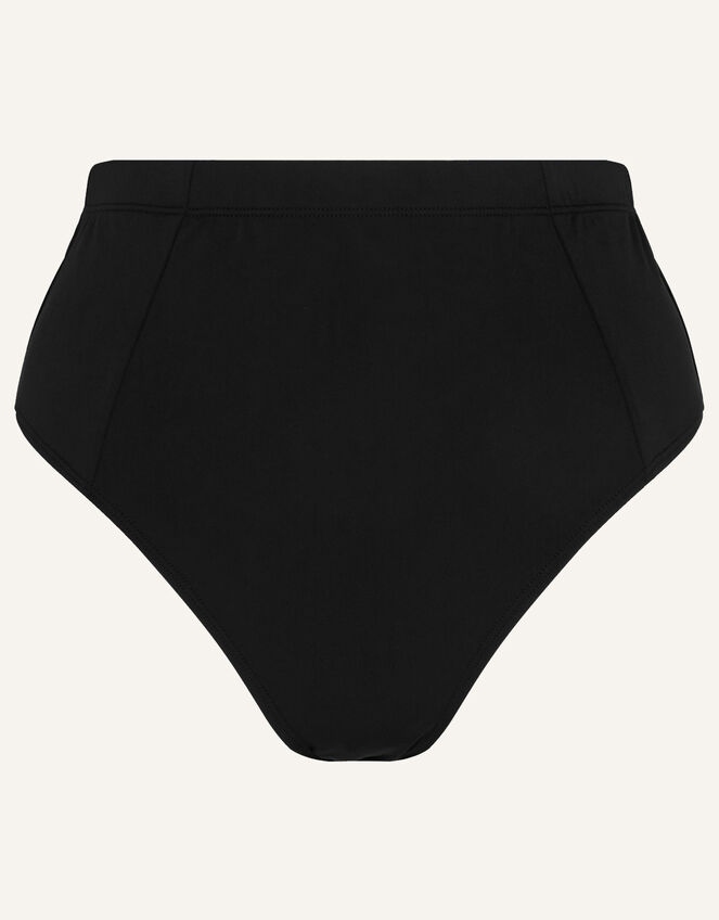 High Waist Bikini Briefs, Black (BLACK), large