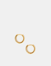 14ct Gold-Plated Huggie Hoop Earrings, , large