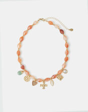 Charm Beaded Necklace, , large