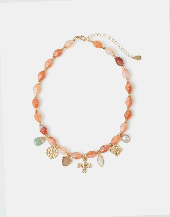 Charm Beaded Necklace, , large
