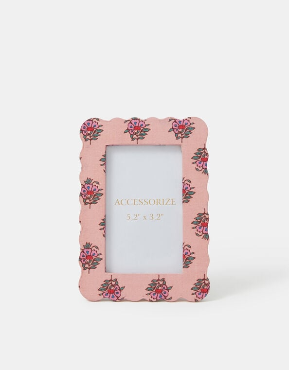 Floral Scallop Photo Frame 5.2 x 3.2, , large