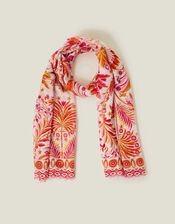 Lightweight Palm Print Scarf, , large