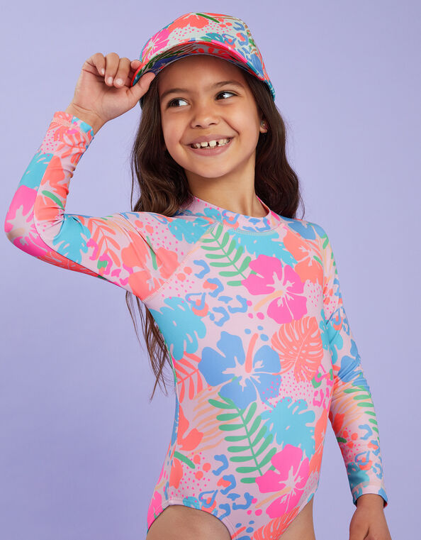 Girls Tropical Baseball Cap, Multi (BRIGHTS MULTI), large