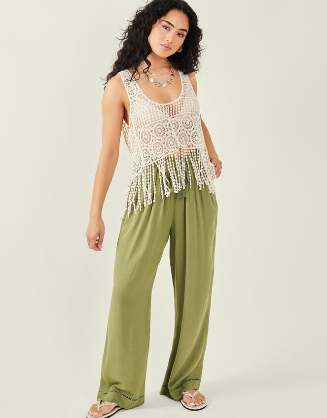 Crochet Top, Ivory (IVORY), large