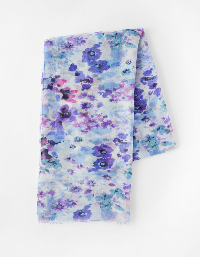 Wildflower Print Scarf, , large