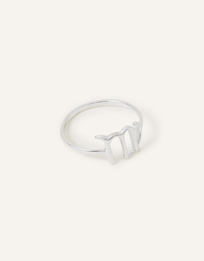 Sterling Silver Zodiac Virgo Ring, Silver (ST SILVER), large