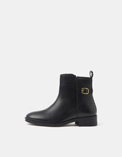 Leather Chelsea Boots, Black (BLACK), large