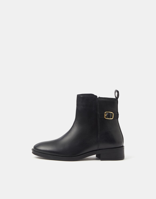 Leather Chelsea Boots, Black (BLACK), large