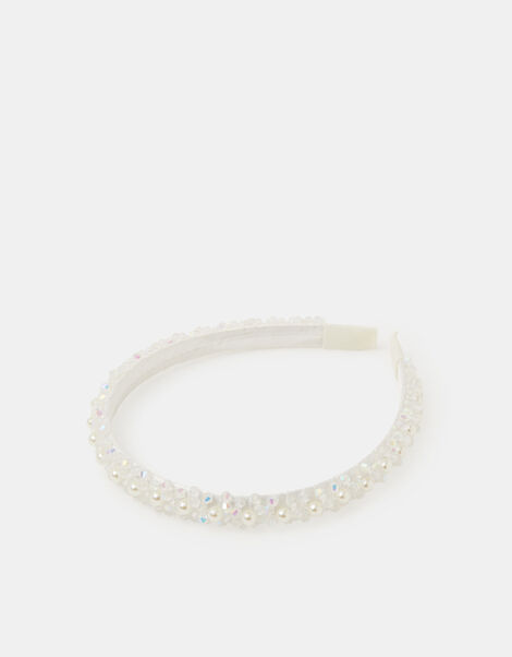 Girls Pearl Hairband, , large