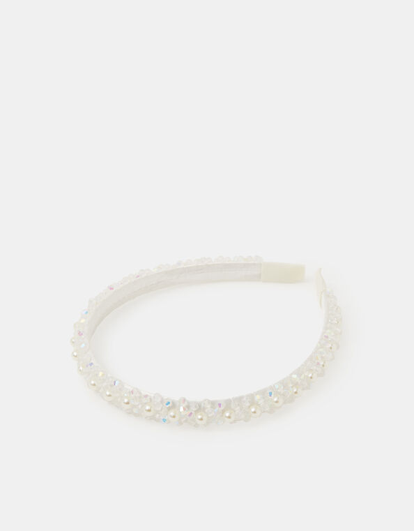 Girls Pearl Hairband, , large