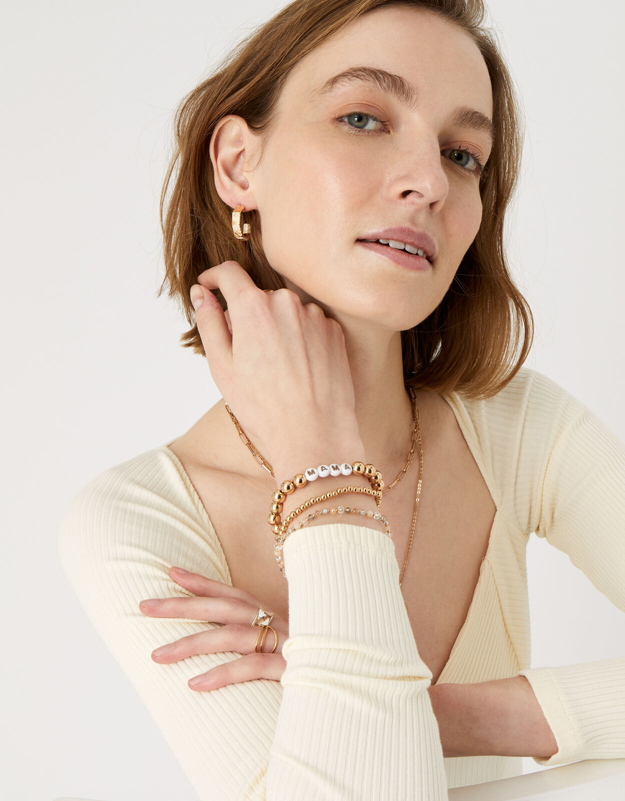 Stretch top bracelet set