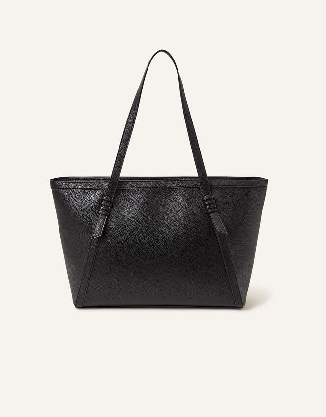 Artisanal Strap Detail Tote Bag Black | Tote & Shopper bags ...