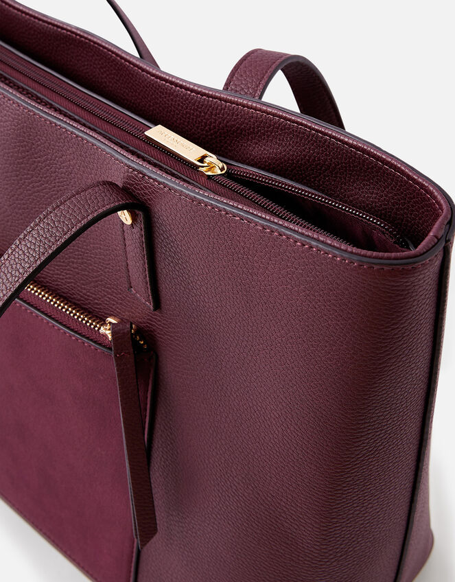 Eleanor Tote Bag, Red (BURGUNDY), large