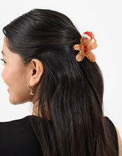 Gingerbread Man Claw Clip, , large