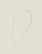 Sterling Silver-Plated Chain Necklace, , large