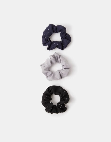 3-Pack Stud Hair Scrunchies, , large