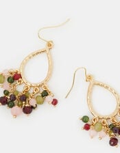 Bead Cluster Teardrop Earrings, , large