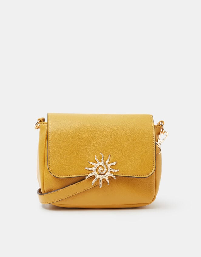 Sun Faux Leather Crossbody Bag, , large