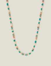 Mix Beaded Necklace Turquoise, , large