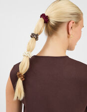 5-Pack Skinny Hair Scrunchies, , large