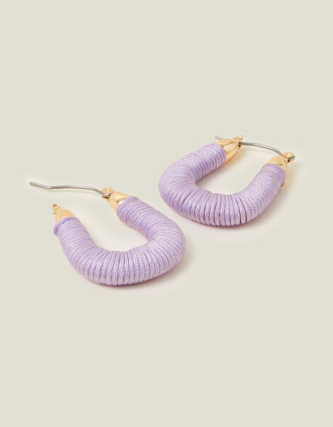 Wrapped Hoop Earrings, , large