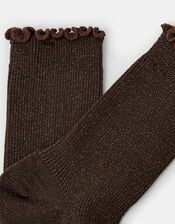 Frill Glitter Socks, , large