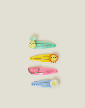 4-Pack Girls Fruity Hair Clips, , large