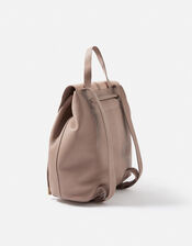 Maggie Leather Backpack , Nude (NUDE), large
