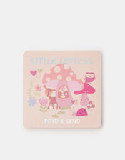 Girls Fairytale Fold & Send Stationery Set, Multi (PASTEL MULTI), large