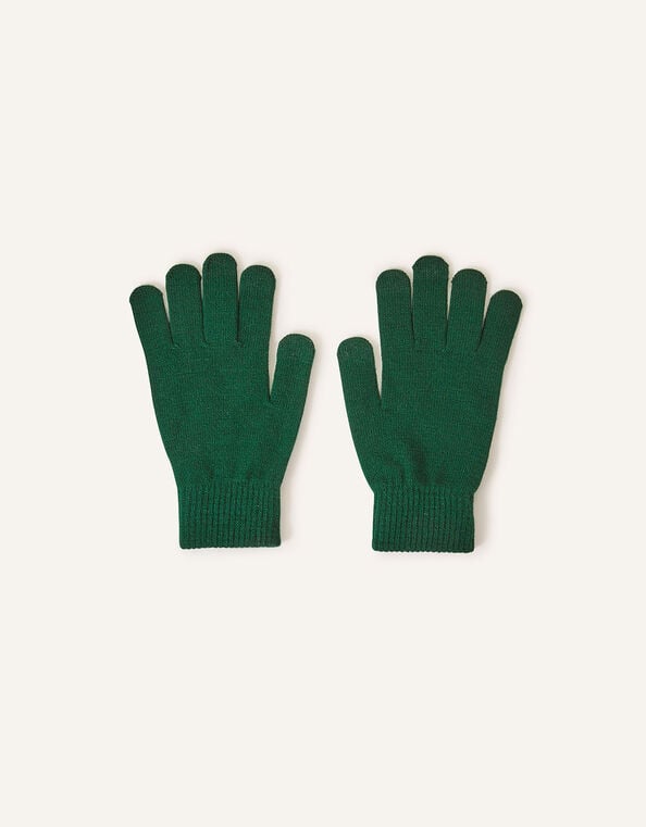 Super Stretch Touch Gloves, Green (GREEN), large