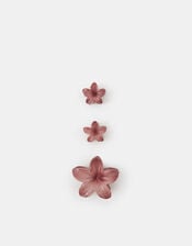 3-Pack Tropical Flower Claw Clips, , large