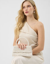 Pearl Beaded Handheld Bag, , large