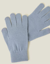 Super-Stretchy Touchscreen Gloves, Blue (BLUE), large