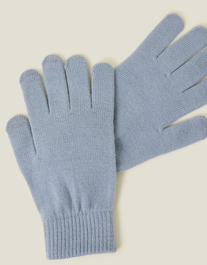 Super-Stretchy Touchscreen Gloves, Blue (BLUE), large