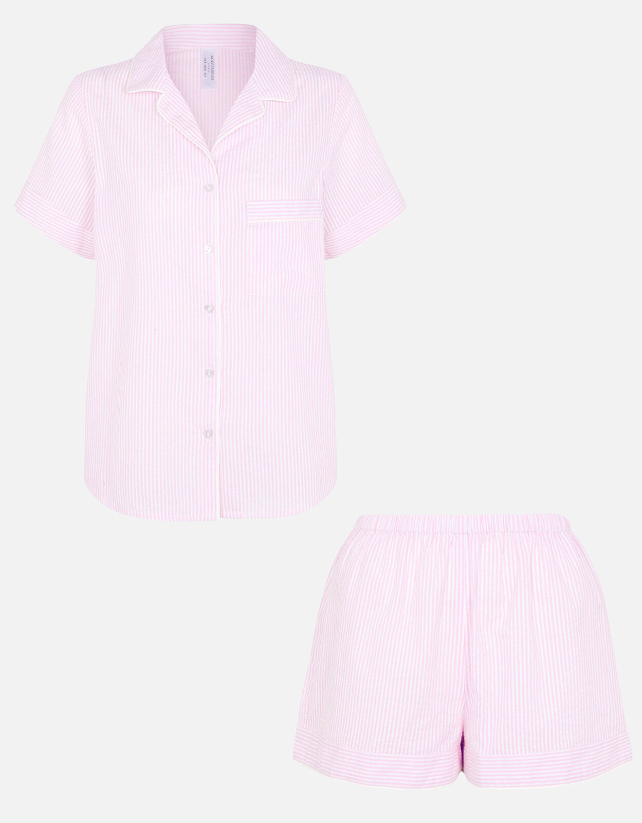 Pink stripe pyjama set best sale