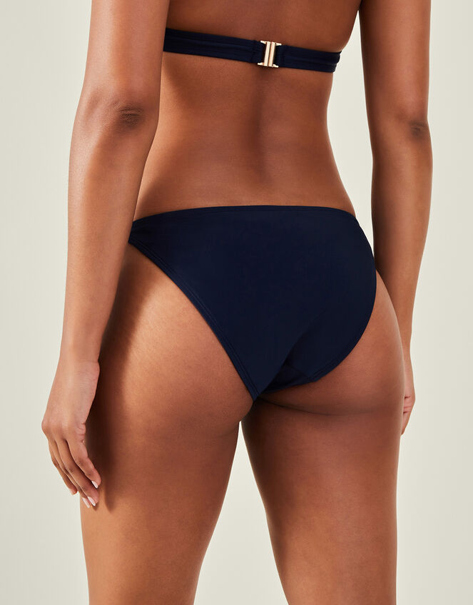 Embellished Mirror Bikini Bottoms, Blue (NAVY), large
