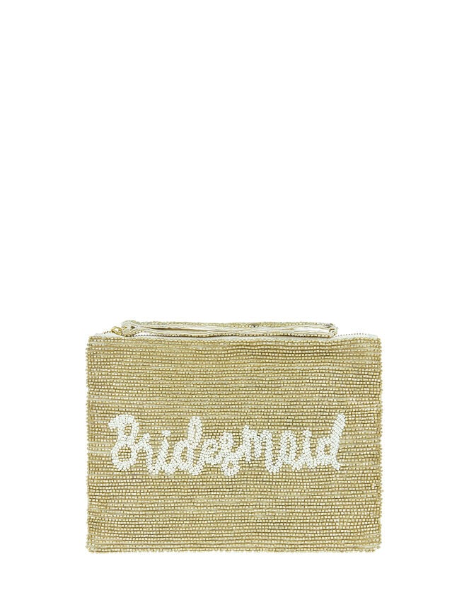 Bridesmaid Beaded Pouch, , large
