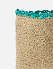 Jute Scallop Medium Basket, , large