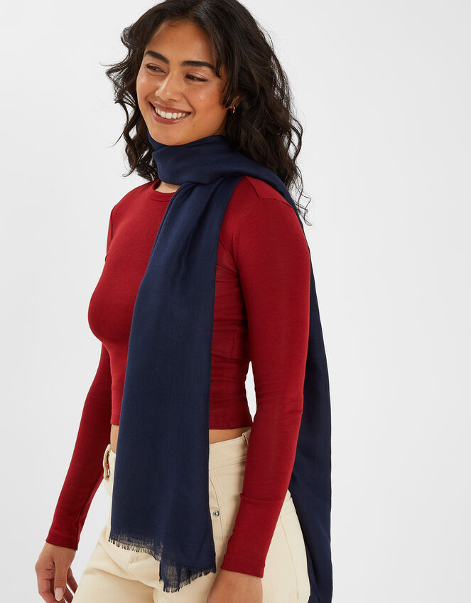Lightweight Plain Woven Scarf, , large