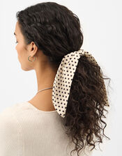 Polka Dot Scrunchie Scarf, , large