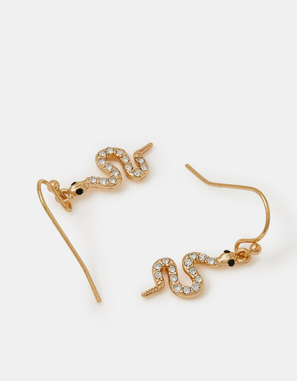 Snake Drop Earrings, , large