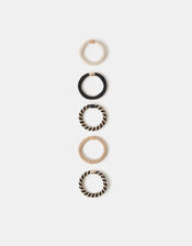 5-Pack Mono Cord Hair Bands, , large