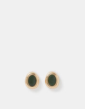 Statement Resin Stone Stud Earrings, , large
