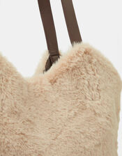 Faux Fur Shoulder Bag, , large
