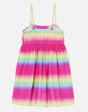 Girls Rainbow Pastel Ombre Dress, Multi (BRIGHTS-MULTI), large