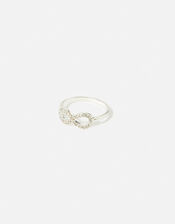 Pave Eternity Ring, White (CRYSTAL), large