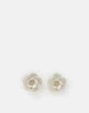 Flower Stud Earrings, , large