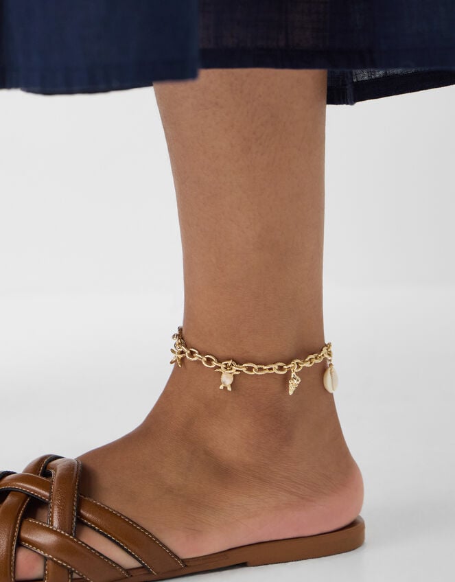 Beach Charm Anklet, , large